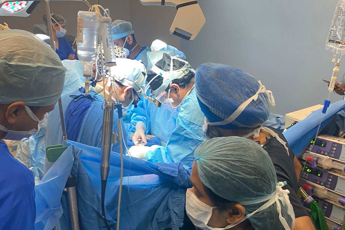 Heart transplant surgery