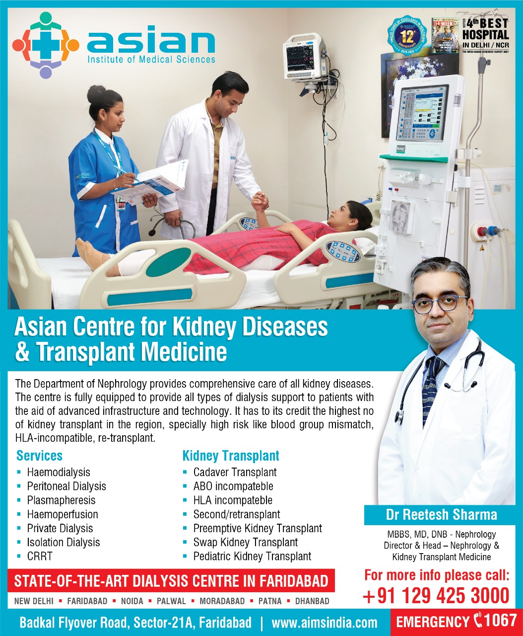 Asian Centre for Kidney Diseases & Transplant Medicine